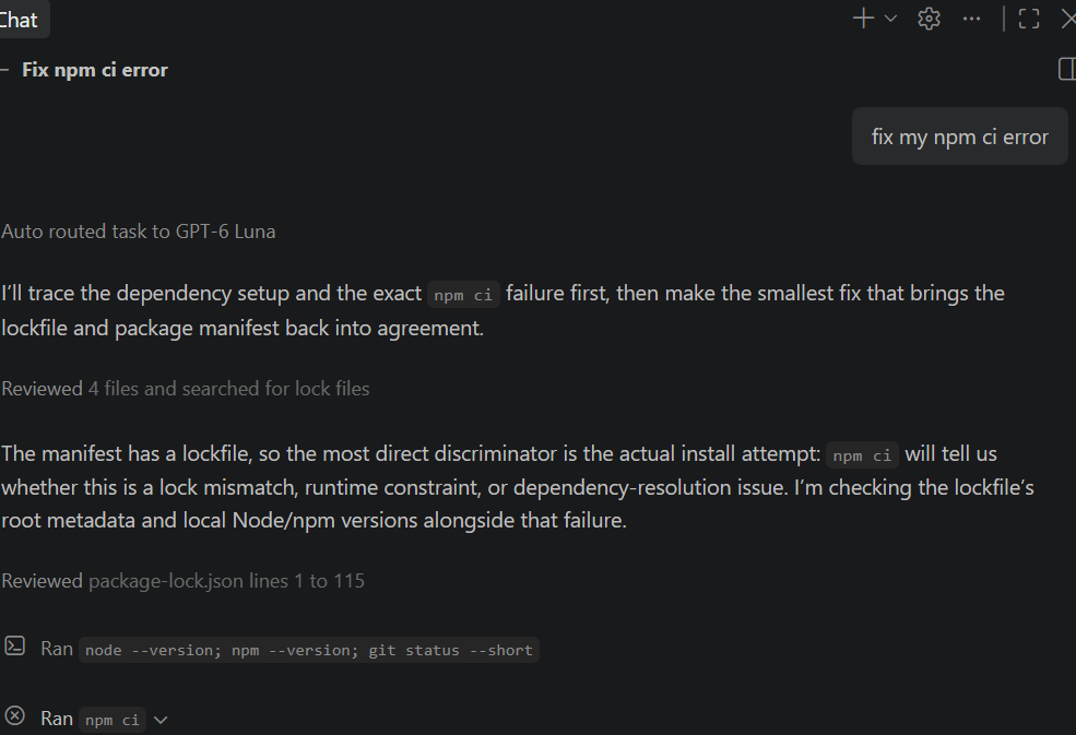 Fix npm error code ERESOLVE GitHub Copilot