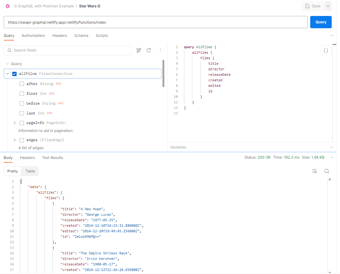 GraphQL with Postman Example – Code Samples